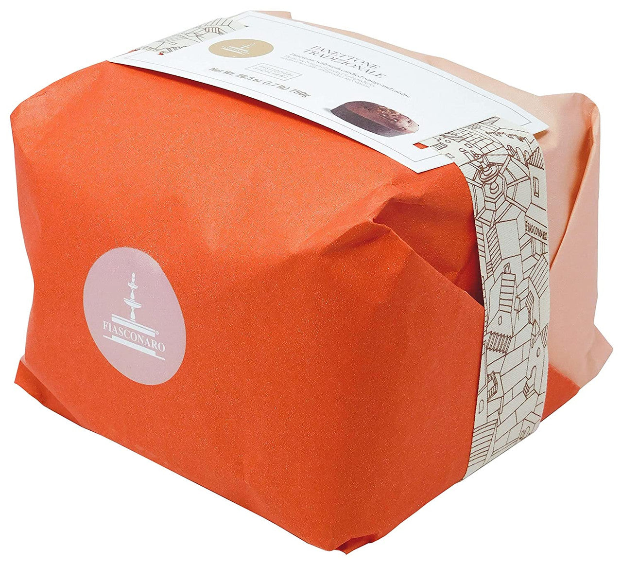 Fiasconaro Panettone Tradizionale (Red Hand Wrapped), 750g