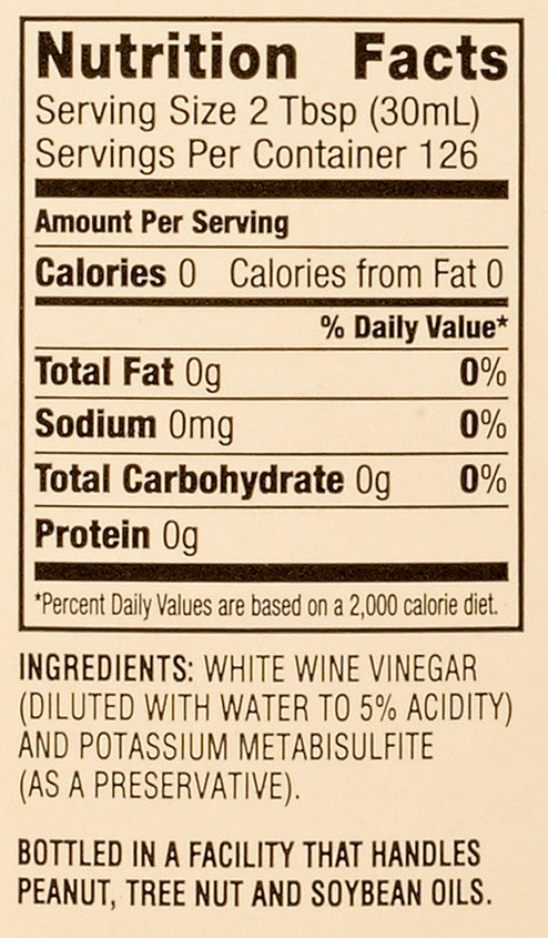 Acclaim Gourmet White Wine Vinegar, 1 Gallon