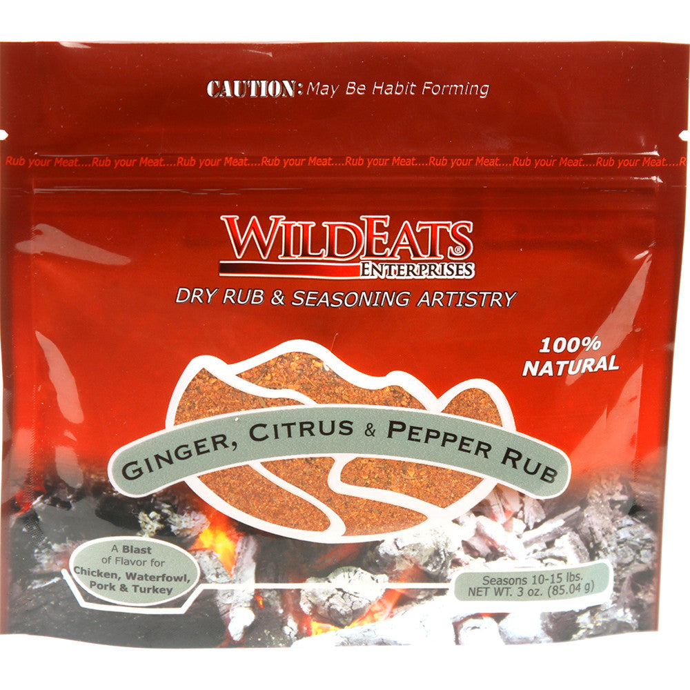 WildEats Ginger Citrus Peppercorn Rub