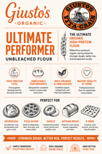 Giusto's 100% Organic Ultimate Performer Flour, 5 lb. bag