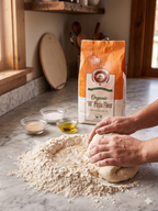 Giustos "00" Organic Pizza Flour, 5 lbs