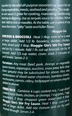 Maggie Gin Stir Fry Sauce, 13 Oz.