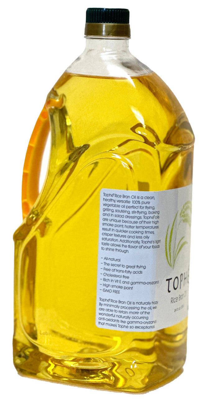 Tophé Rice Bran Oil, 1/2 Gallon