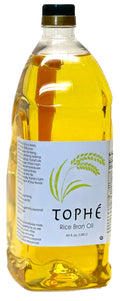 Tophé Rice Bran Oil, 1/2 Gallon