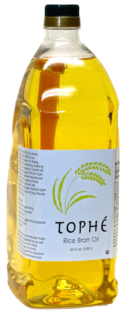Tophé Rice Bran Oil, 1/2 Gallon
