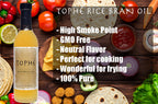 Tophé Rice Bran Oil, 1/2 Gallon