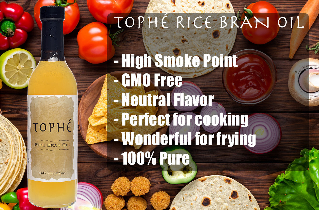 Tophé Rice Bran Oil, 1/2 Gallon