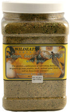 WildEats Lemon, Garlic, and Sage Rub, 40 oz Bulk Pack