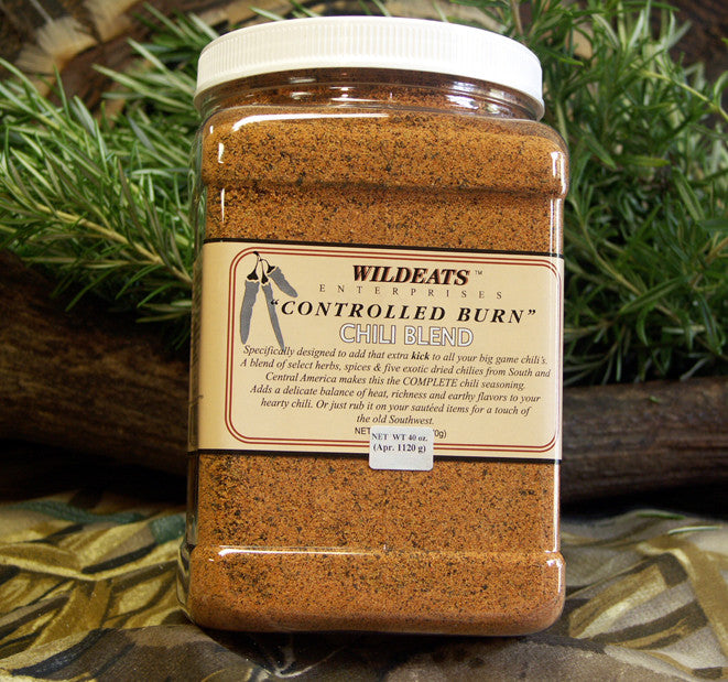 Wildeats Controlled Burn Chili Blend, the spice blend that made the Bohemian Elk Chili famous, 40 oz. Bulk Pack