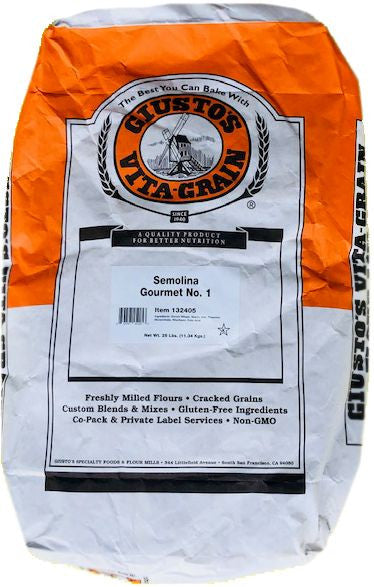 Giusto's Semolina Flour 25 lb. Bag