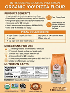 Giustos "00" Organic Pizza Flour, 5 lbs